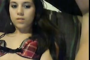 Hawt Mexican playgirl g shows off her dark underware and nylons.
