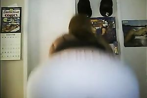 Big a-hole swarthy whore shaking her gazoo on web camera for me