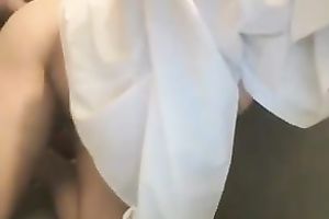 Perfect spoon position sex and a bit of pettings with breasty sexpot