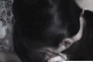 Busty and cute brunette hair girlfriend fed with a 10-Pounder