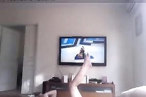 Ugly as shit dilettante horny white wife with pale gazoo masturbated on her own webcam