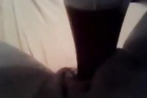 Whorish pallid GF of mine made her own solo show vid at home