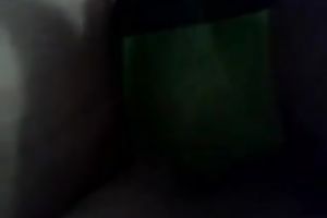 Whorish pallid GF of mine made her own solo show vid at home