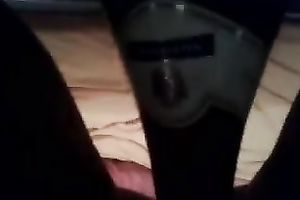 Whorish pallid GF of mine made her own solo show vid at home