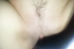 Pounding my white girlfriend in the love tunnel in missionary style