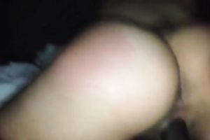 Big a-hole wife bouncing her a-hole in reverse cowgirl position
