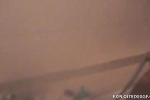 Mesmerizing non-professional white milf hottie in the shower room