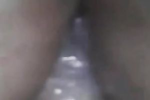 Amateur lady with quite large bubble booty got her anal opening fucked