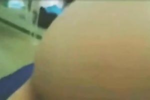 Amateur lady with quite large bubble booty got her anal opening fucked