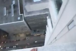 Wild red haired nympho of my buddy gives him BJ at height