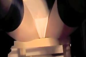 My great looking girlfriend looks very tempting in her short petticoat