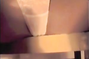 My great looking girlfriend looks very tempting in her short petticoat