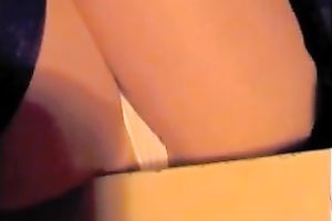 My great looking girlfriend looks very tempting in her short petticoat