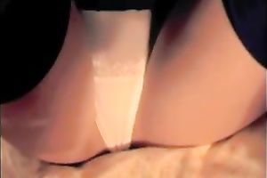 My great looking girlfriend looks very tempting in her short petticoat