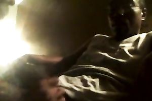 Lewd black skinned blowlerina provided my buddy with a great orall-service