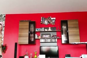 My girlfriend likes walking stripped around the abode