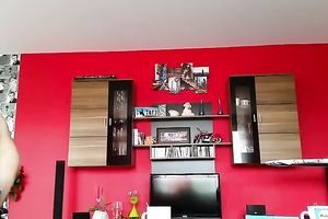 My girlfriend likes walking stripped around the abode