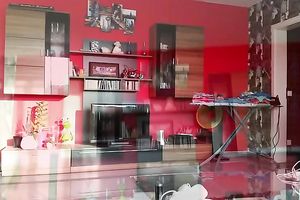 My girlfriend likes walking stripped around the abode