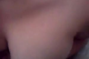 Saucy dilettante bitch rubbing my schlong betwixt her natural billibongs