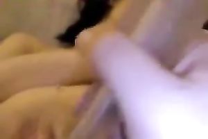 Stimulating my wife's clitoris and watching her cunt getting soaked