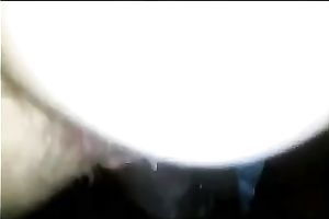 I love when my boyfriend drives his dark wang into my constricted cum-hole