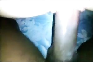 I love when my boyfriend drives his dark wang into my constricted cum-hole