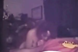 Almost titless dilettante chick was riding my buddy in purple T-shirt