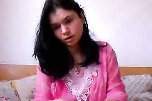 All naked and breasty dark brown used a sex toy for her fine pleasing masturbation