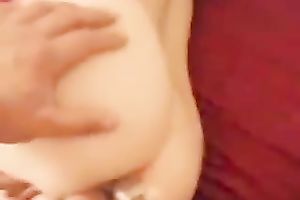 My buddy banged his wicked GF's cum-hole during the time that that babe screwed asshole with toy