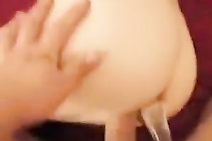 My buddy banged his wicked GF's cum-hole during the time that that babe screwed asshole with toy