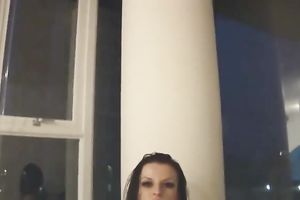 My sexually excited ex-GF can't live without to show off her slender natural body on my livecam