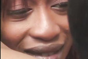 Sandy haired wanton ebon foul sucks large shlong of her dark hubby