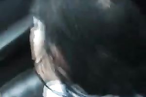 Too tanned kinky and nasty brunette hair mother I'd like to fuck got drilled in the car