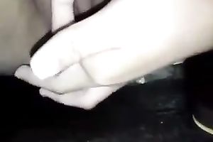 Playing with my bald punani in non-professional closeup clip