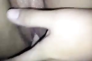 Playing with my bald punani in non-professional closeup clip