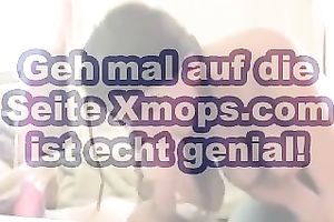 Nice oral-stimulation performed by quite buxom brunette wifey of my buddy