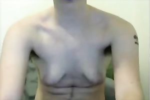 Weird looking cam dark head flashed her indeed hairy armpits