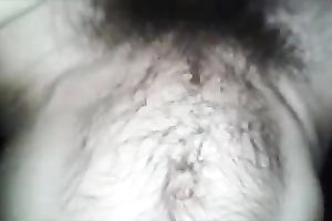 My unshaved buddy copulates his slutty wife's snatch missionary style properly