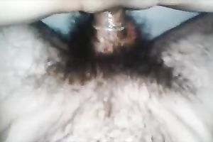 My unshaved buddy copulates his slutty wife's snatch missionary style properly