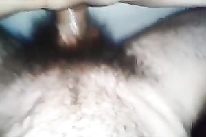 My unshaved buddy copulates his slutty wife's snatch missionary style properly