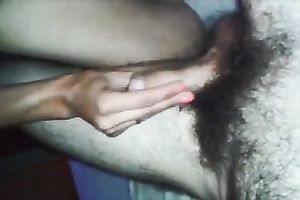 My unshaved buddy copulates his slutty wife's snatch missionary style properly