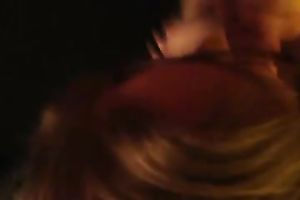 Light haired nerdy MILFie BBC slut of mine greedily blows my subrigid shlong