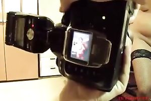 Busty and aged wifey loves posing for home erotic photo session