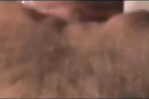 I fuck my marvelous wife's unshaved clam mish on the sofa