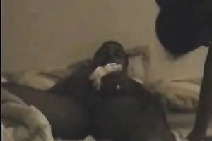 Curvy black skin Desi honey polishes and cleans up jock in her face hole