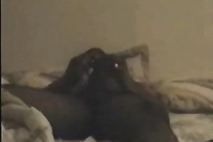 Curvy black skin Desi honey polishes and cleans up jock in her face hole