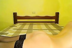 This playful livecam model with well-matured love bubbles can't live without her red fake penis