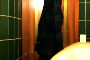 Svelte lascivious and hawt non-professional nympho flashed her love muffins in her brassiere