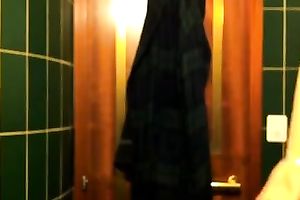 Svelte lascivious and hawt non-professional nympho flashed her love muffins in her brassiere