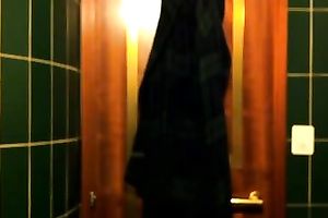 Svelte lascivious and hawt non-professional nympho flashed her love muffins in her brassiere